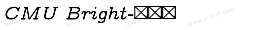 CMU Bright字体转换